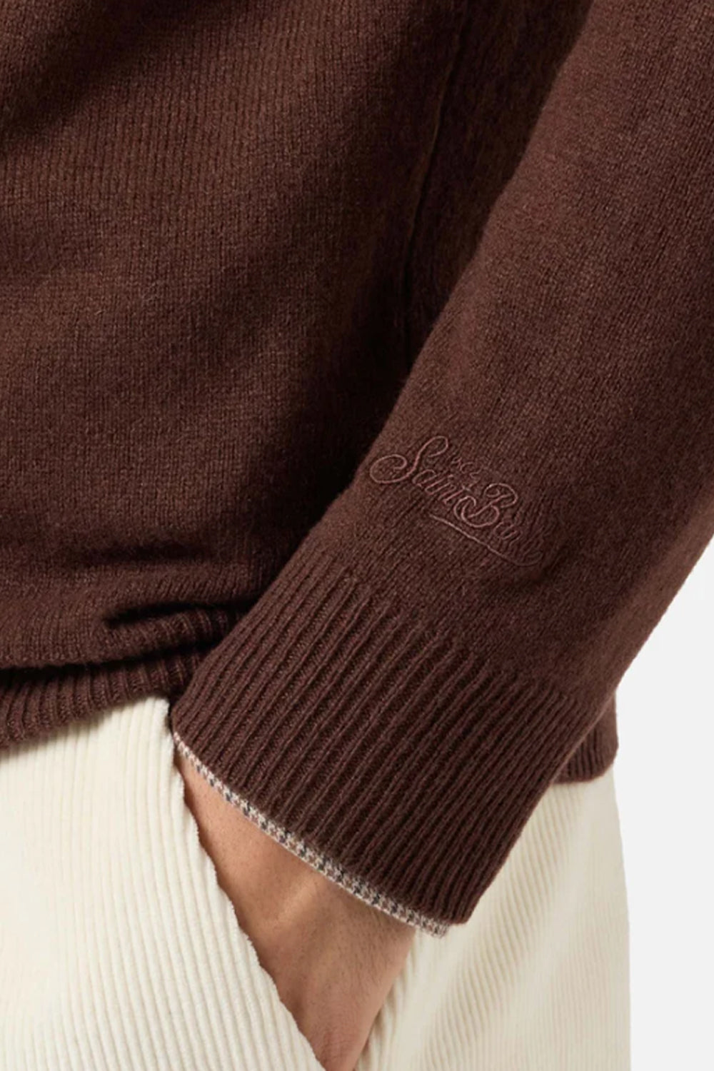 Maglione Regent in Lambswool<BR/> REGE011 /00033I Mc2 Saint Barth