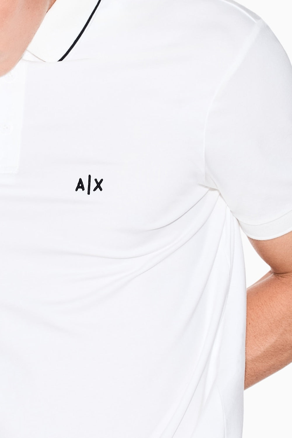 Polo slim fit con logo e profili a contrasto XM001289 AF10363U0009 Armani Exchange