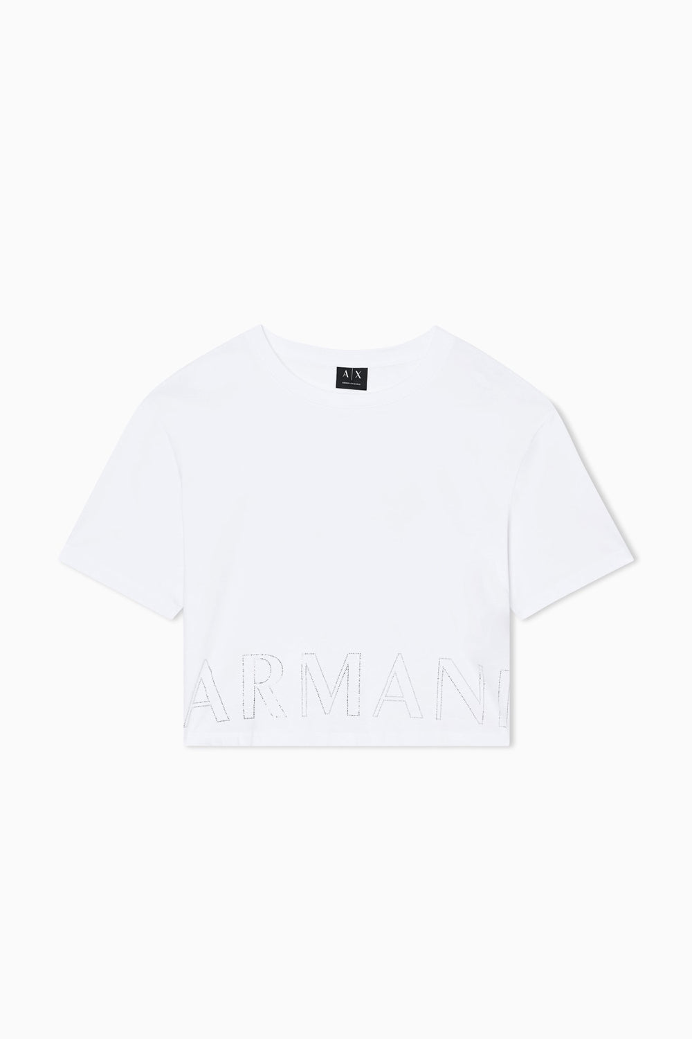 Cropped T-Shirt basic in jersey di cotone XW001709 AF17172U0002 Armani Exchange