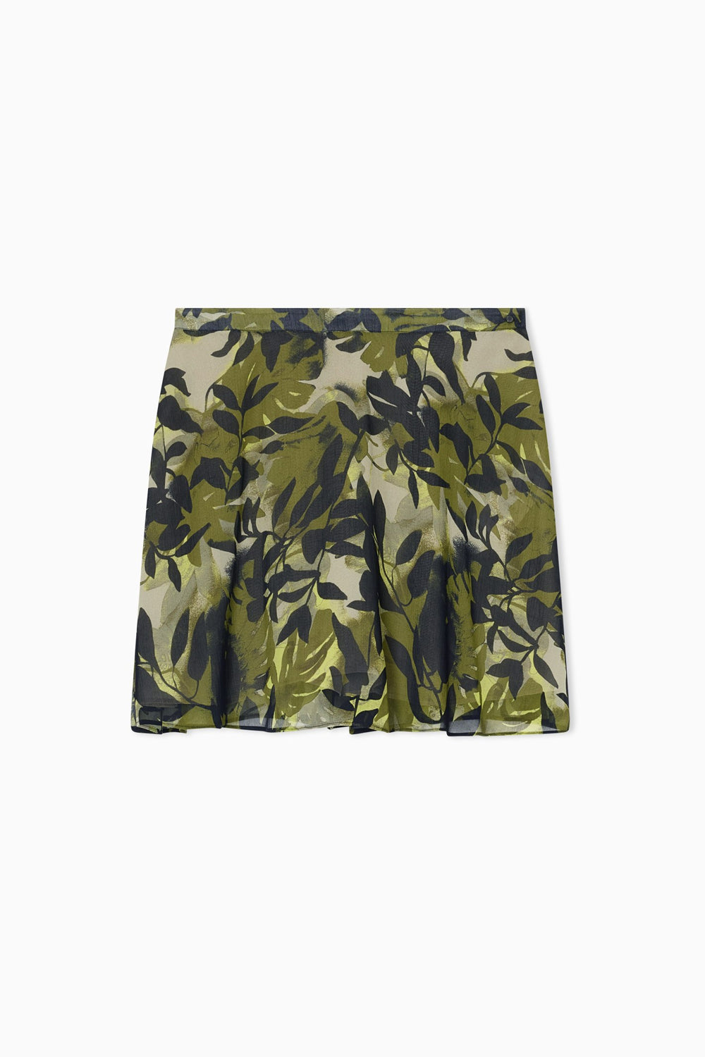 Minigonna a balze in viscosa stropicciata stampata XW001766 AF21554F7137 Armani Exchange