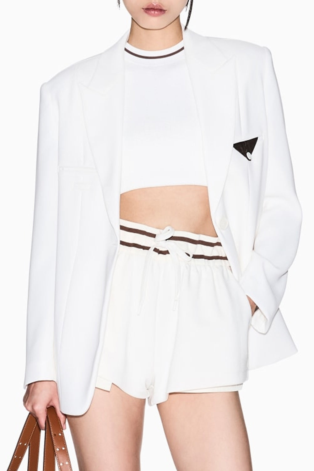 Top con Scollo a V Viscosa Riciclata XW002243 AF10352U1003 Armani Exchange