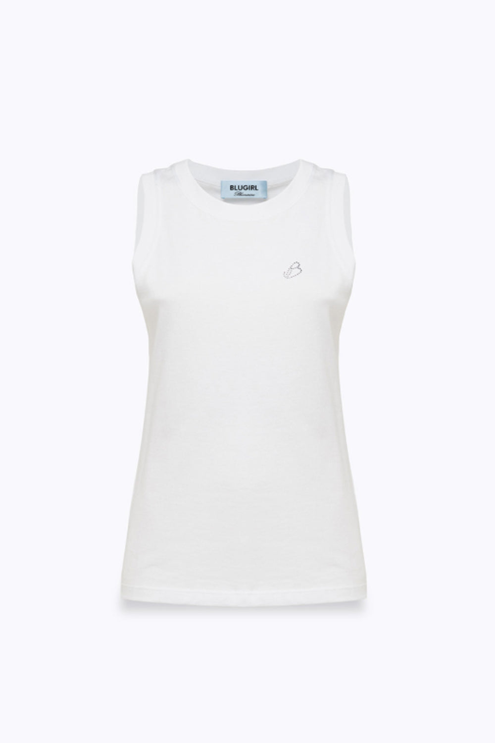 CANOTTA IN JERSEY CON LOGO RA6044 J384111111 Blugirl