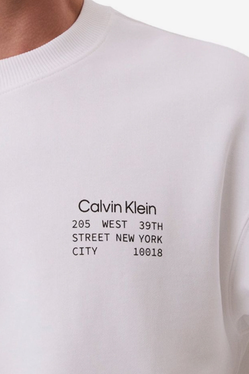 Felpa uomo Calvin Klein in cotone con logo stampato LV04RE254G /YAF Calvin Klein