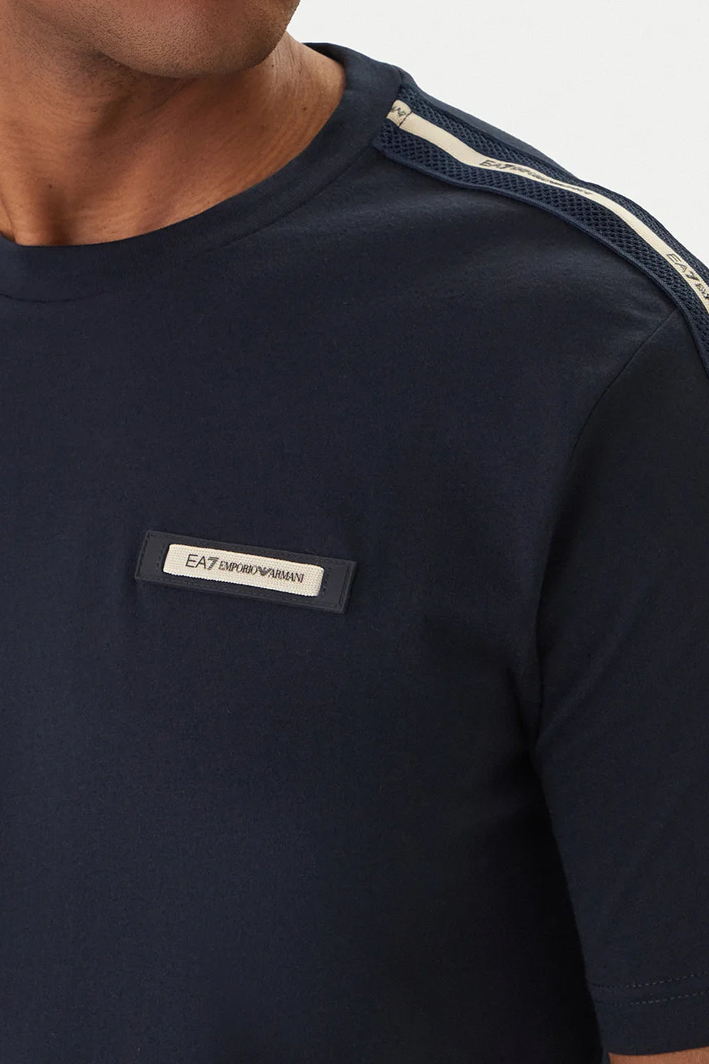 T-shirt girocollo Logo Series in cotone 7M001476 AF10375UB102 EA7 Emporio Armani