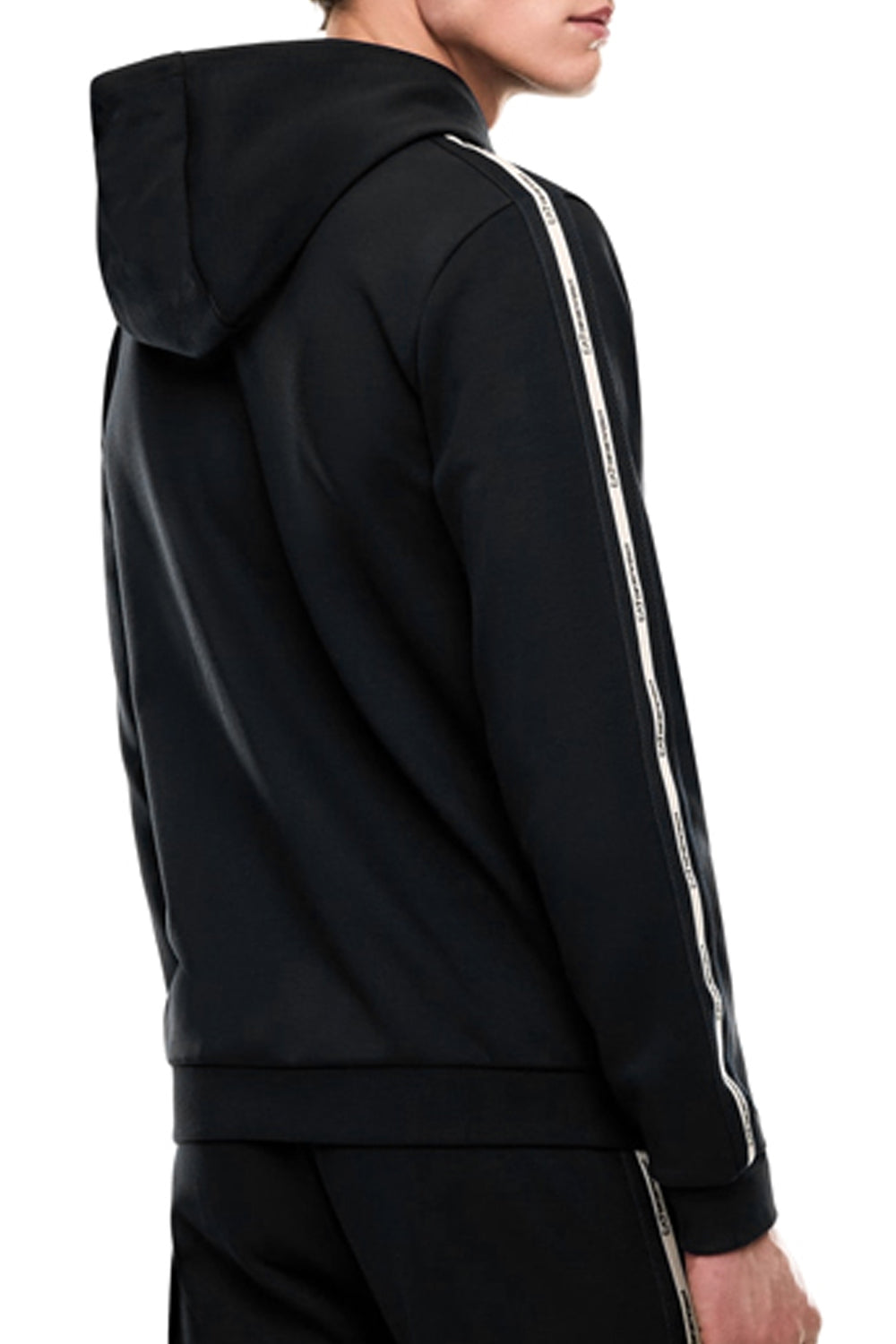 Felpa con cappuccio Logo Series in interlok di misto cotone 7M001480 AF12660UC001 EA7 Emporio Armani