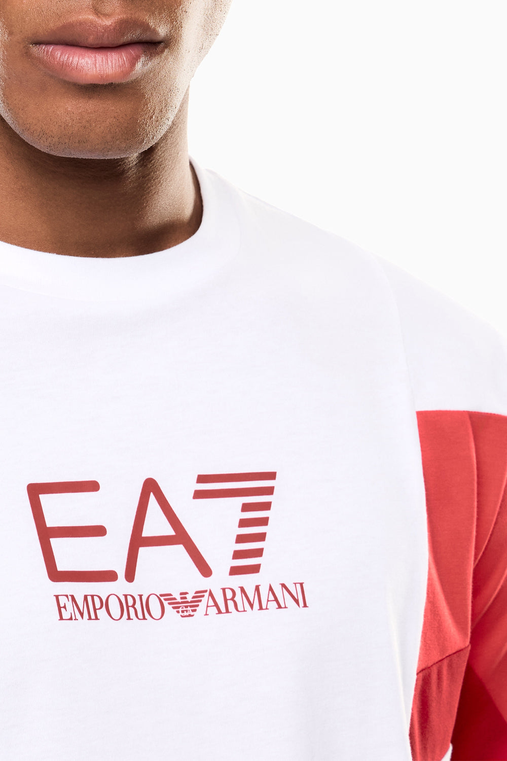 T-shirt girocollo Summer Block in jersey di cotone 7M001603 AF12503U0002 EA7 Emporio Armani