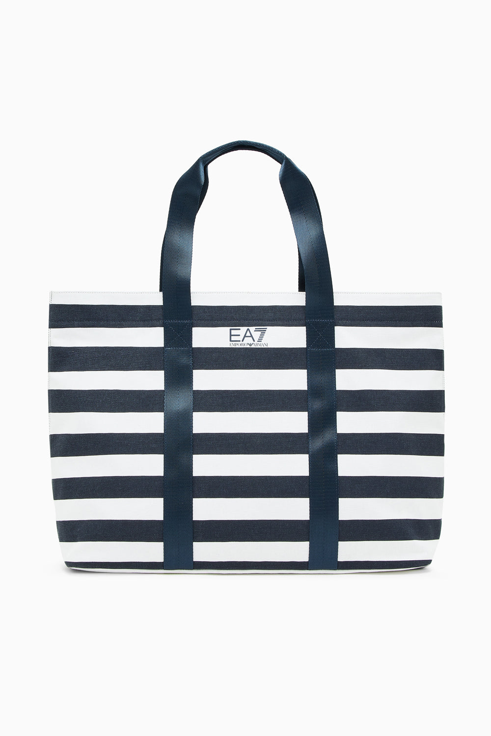 Shopping Bag in Cotone a righe 7W001199 AF22281MB149 EA7 Emporio Armani