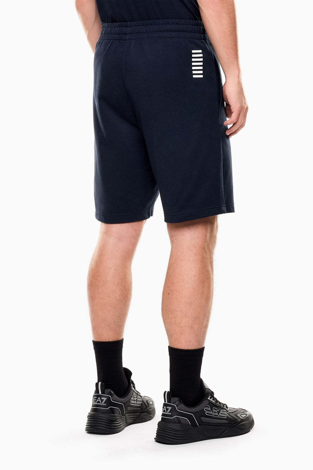 Shorts elasticizzati in cotone con coulisse Core Identity 8NPS65 PJVRZ1562 EA7 Emporio Armani