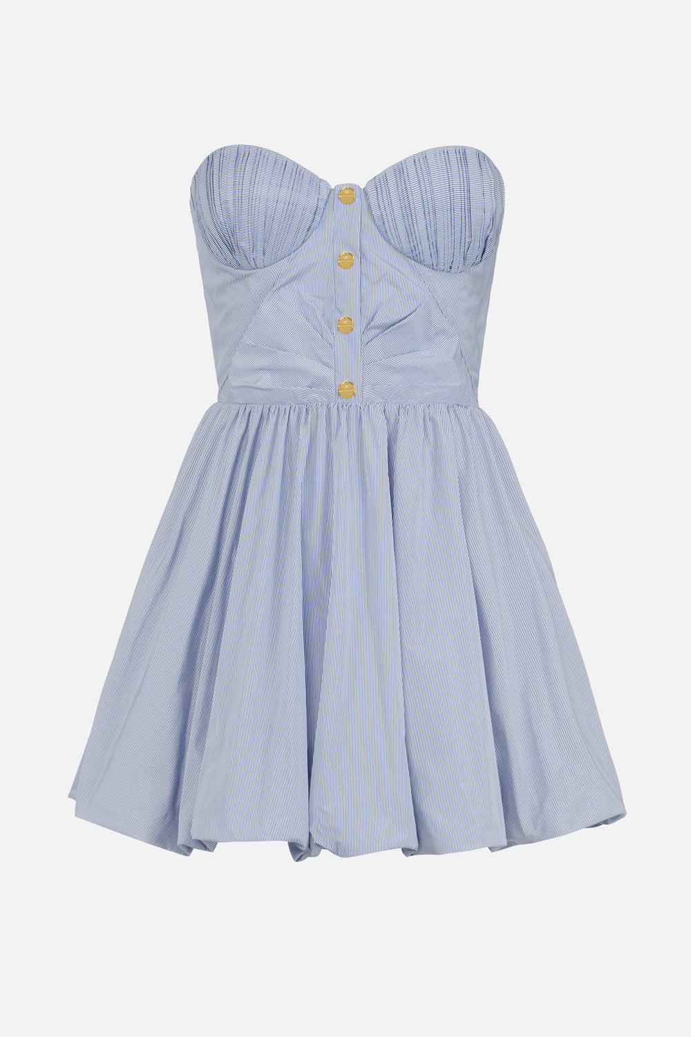 Mini abito in taffettà di nylon a righe AB951 62E2019 Elisabetta Franchi