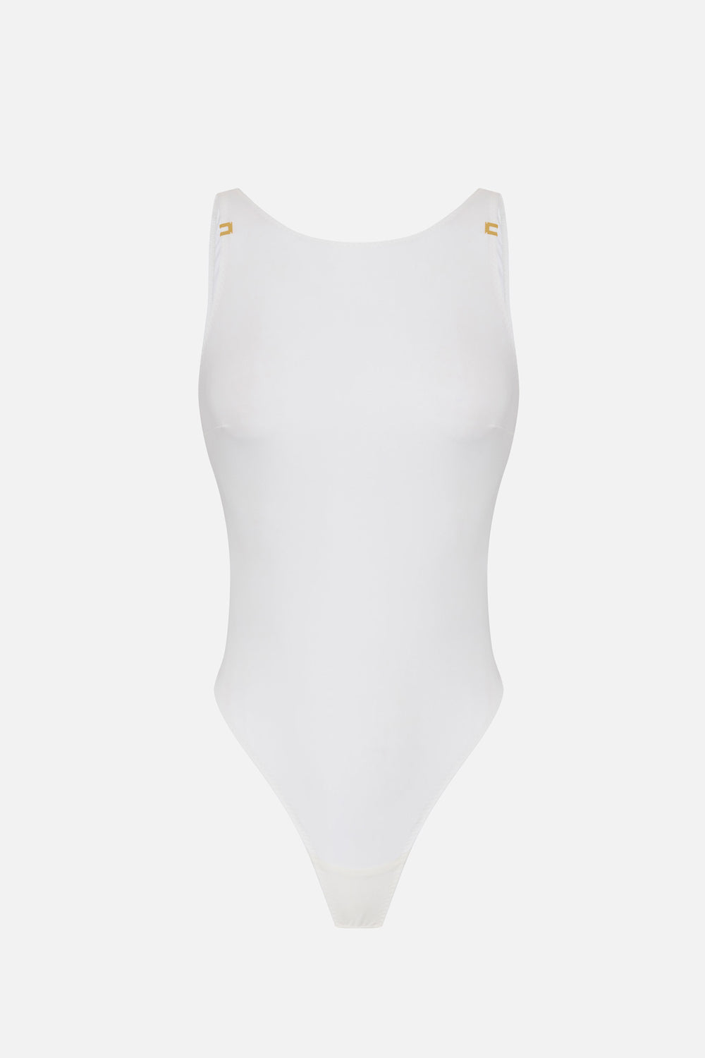 Body in jersey crêpe con dettagli logo BO034 62E2360 Elisabetta Franchi