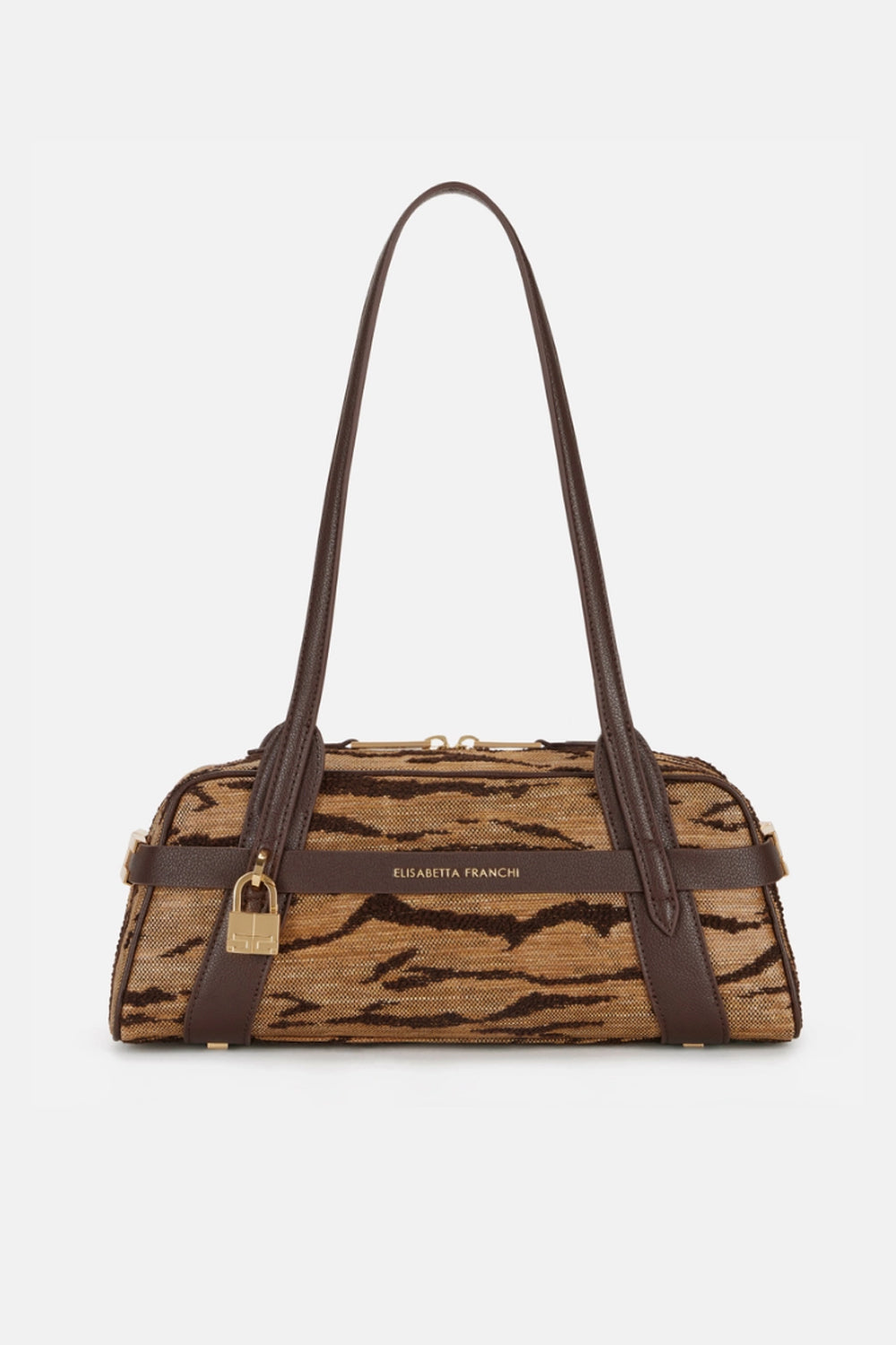 Borsa Bauletto Donna con Stampa Tigre e Manico BS11A 62E2470 Elisabetta Franchi