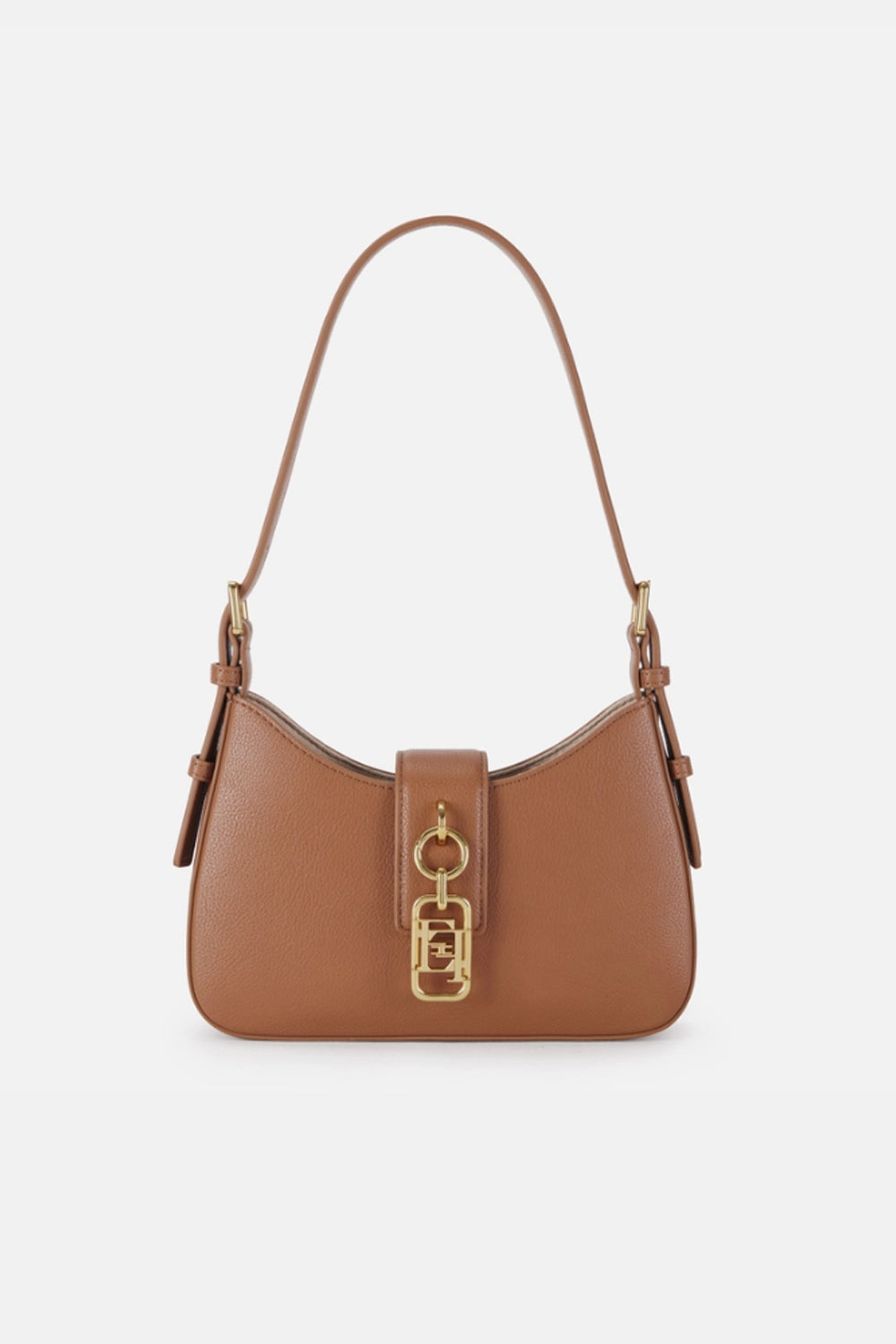 Borsa a Spalla Donna con Charm Logo BS24A 62E2600 Elisabetta Franchi