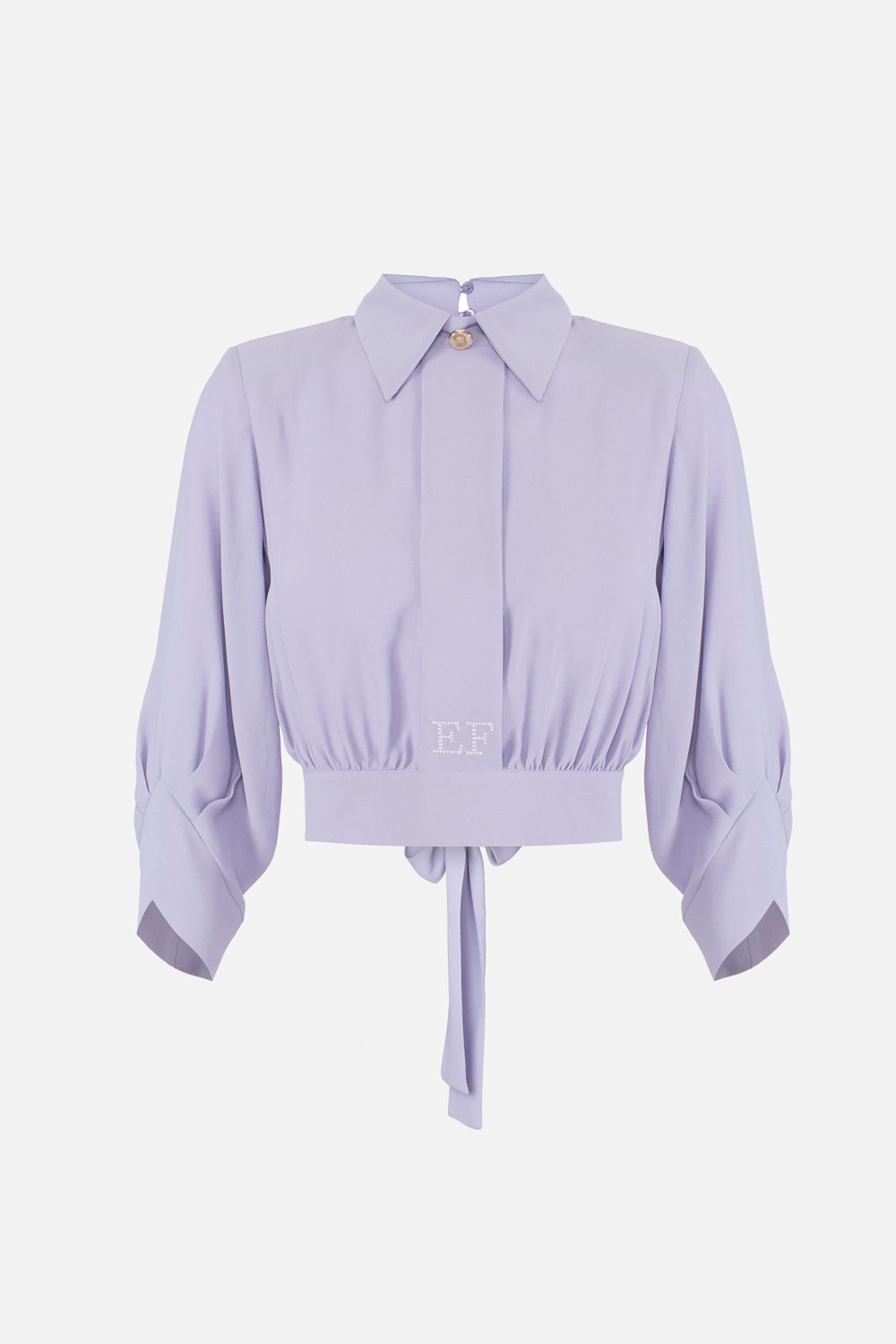 Camicia in georgette con fusciacca CA147 61E2EV7 Elisabetta Franchi