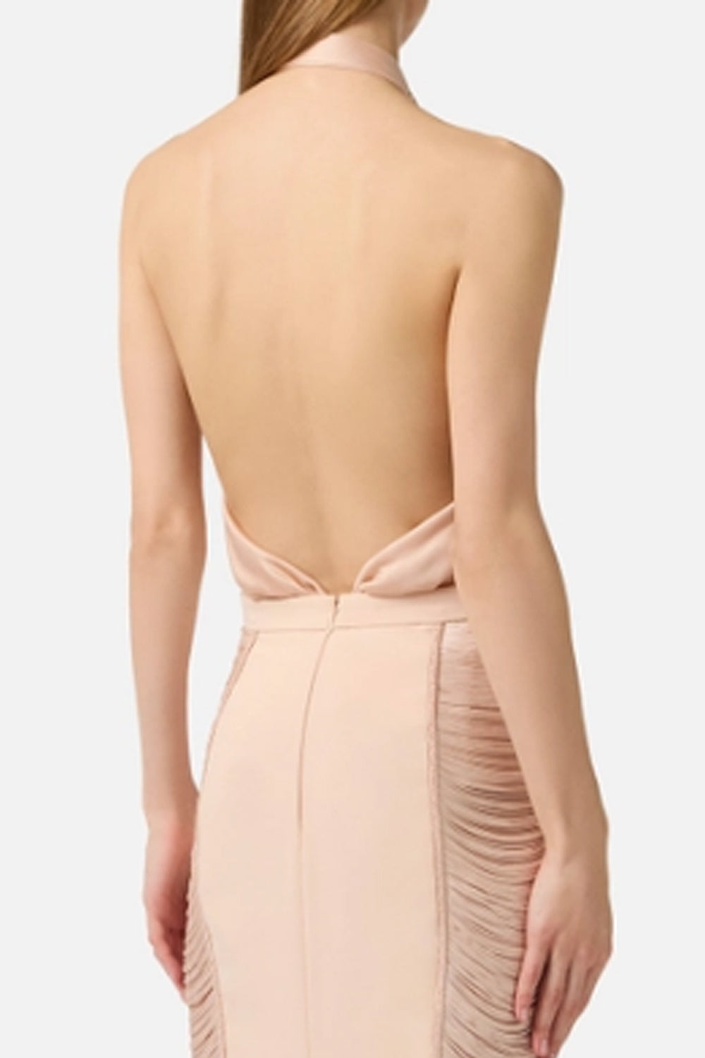 Top Elisabetta Franchi in Jersey di Viscosa Lucida con Scollo a Gronda<BR/> CN008 63E2EA1 Elisabetta Franchi