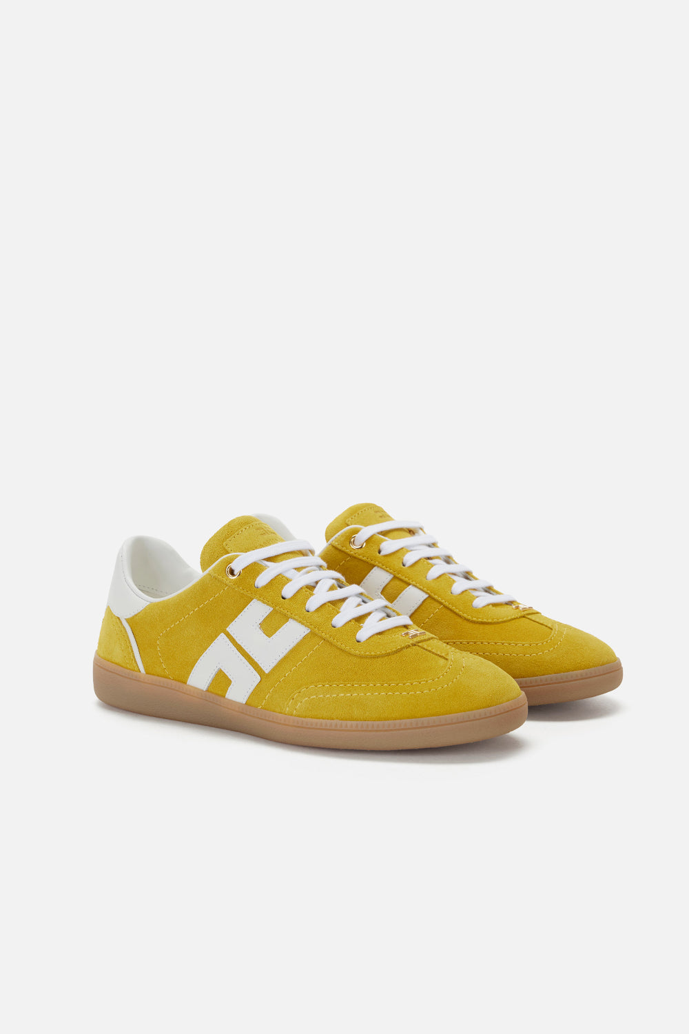 Sneakers Elisabetta Franchi in Nappa con Inserti in Crosta e Logo SA61G 61E2FA5 Elisabetta Franchi