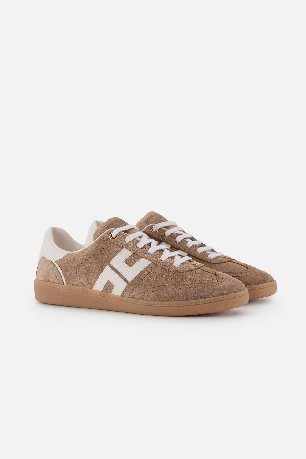 Sneakers Elisabetta Franchi in Nappa con Inserti in Crosta e Logo SA61G 61E2FC5 Elisabetta Franchi