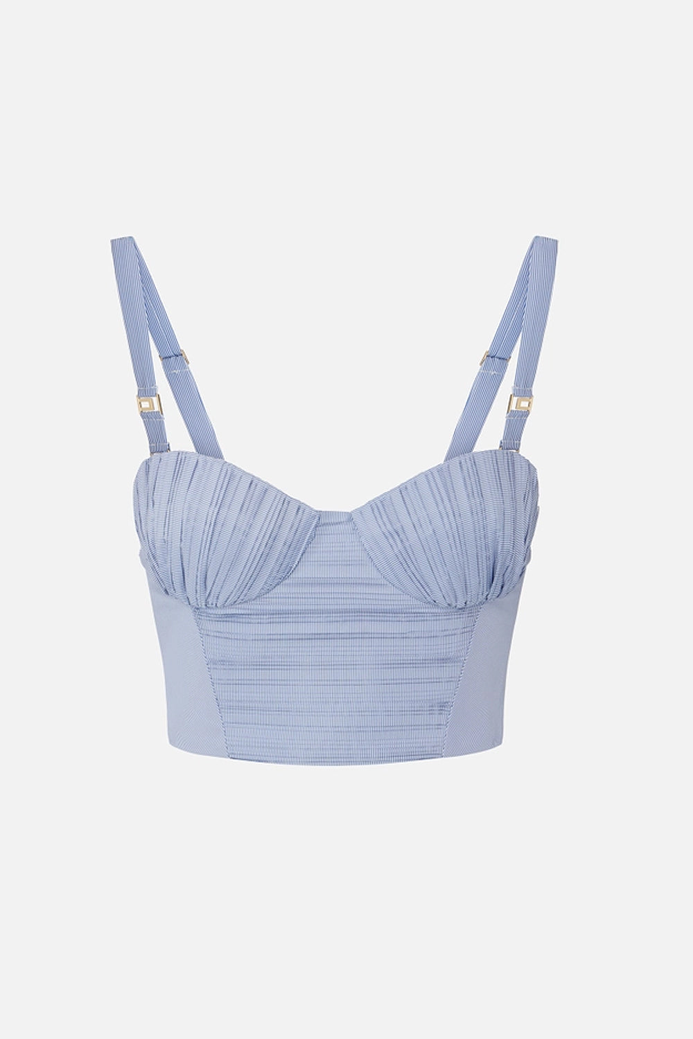 top in con bustino con scollo a cuore e spalline sottili TO053 62E3019 Elisabetta Franchi