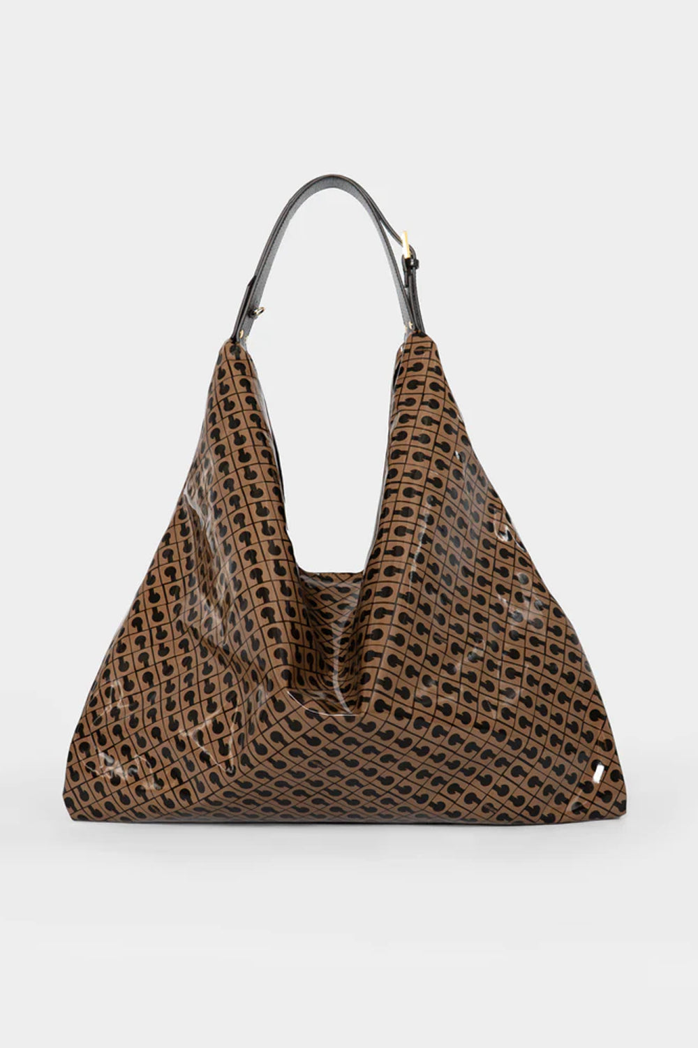 borsa hobo amazzonia maxi LINEA SOFTY GHB1023 GLOSSY TOFFEE Gherardini