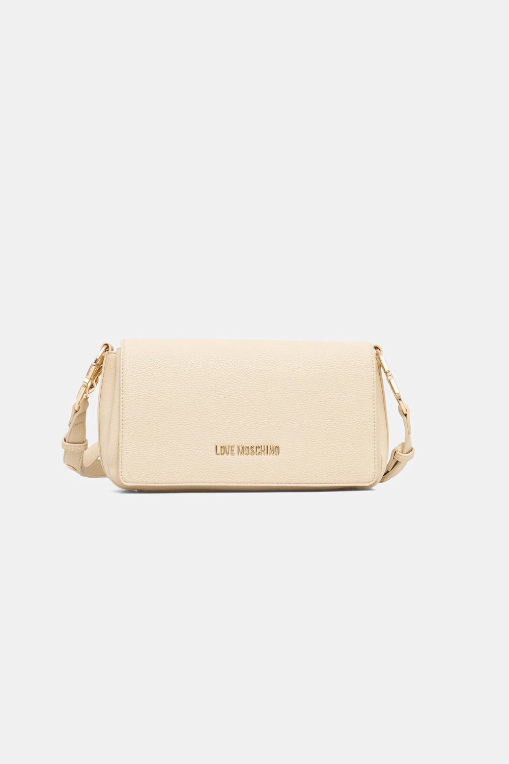 Borsa a spalla Love Moschino burro con logo in metallo JC4009PP1O LB0129 Love Moschino