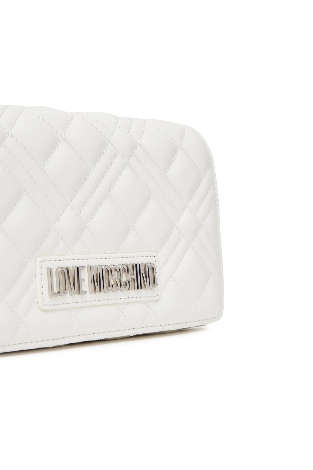 Pochette trapuntata Love Moschino con logo lettering e catena JC4079PP1O LA0100 Love Moschino