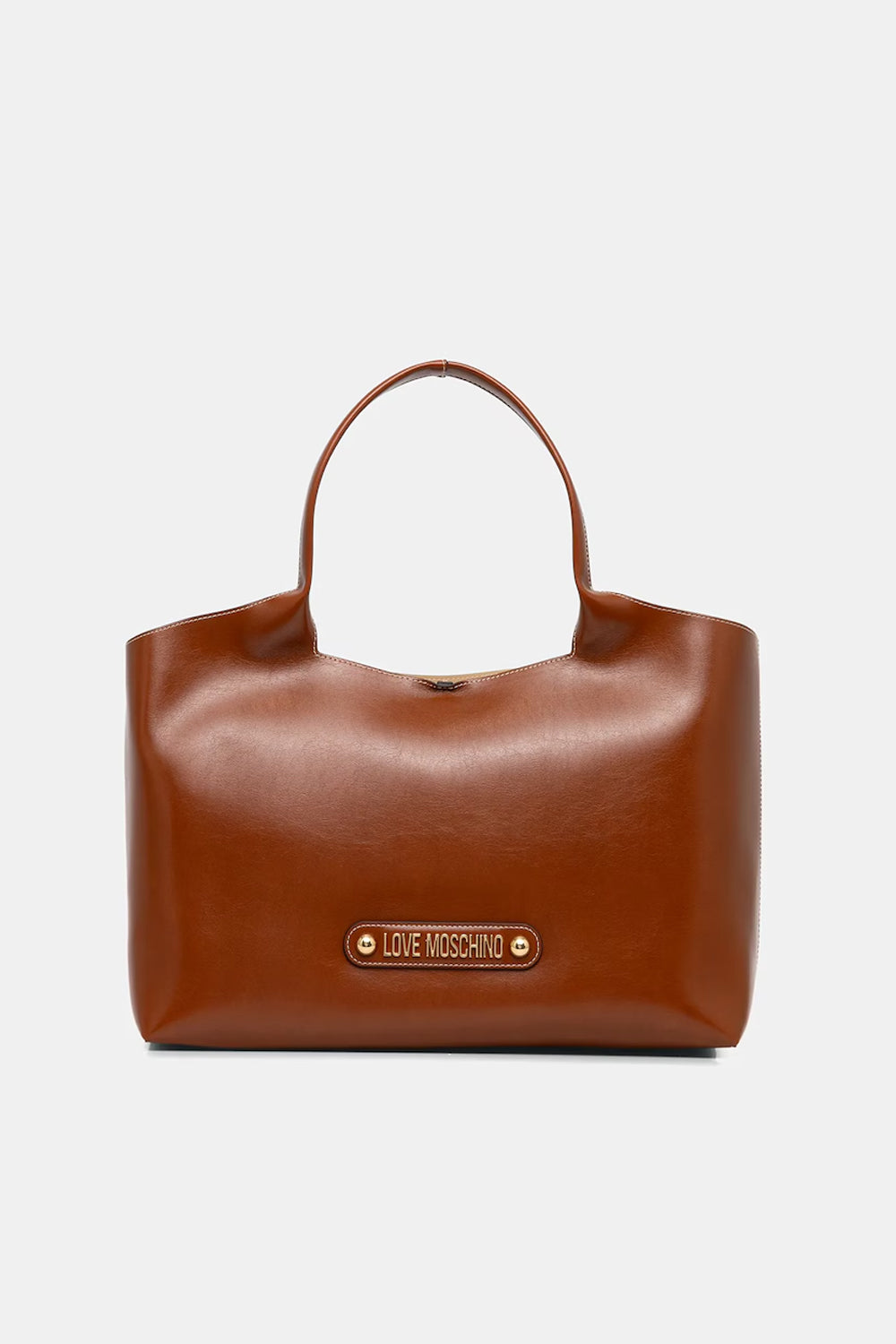 Shopper Donna Love Moschino in Poliuretano Color Cuoio JC4129PP1O LH0200 Love Moschino