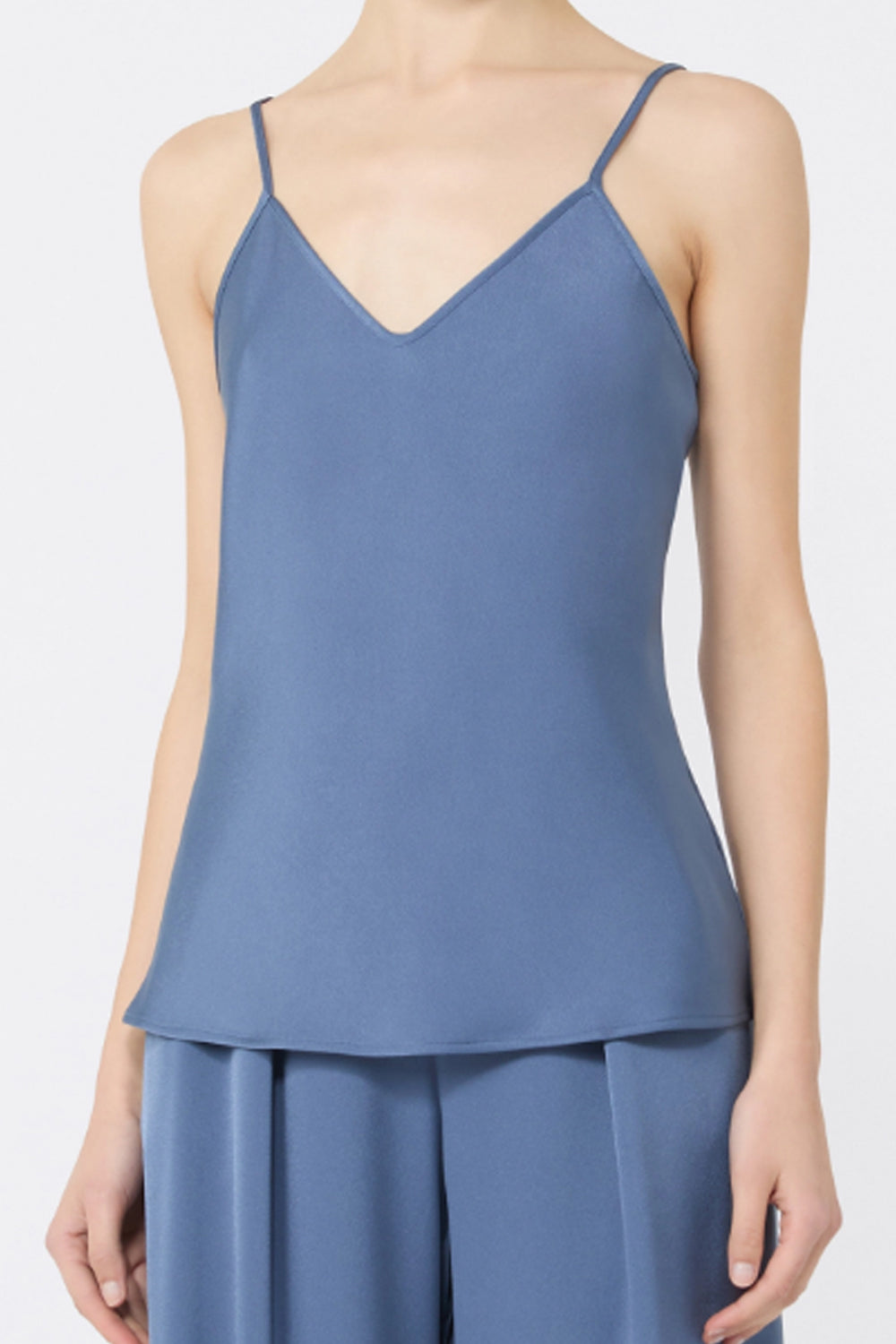 Top sottoveste in satin leggero MSEELFI 008AVIO Max Mara Studio