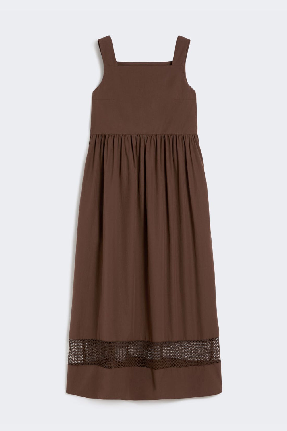 Abito smanicato in popeline di cotone WKDGOLA 036CIOCCOLATO Max Mara Weekend