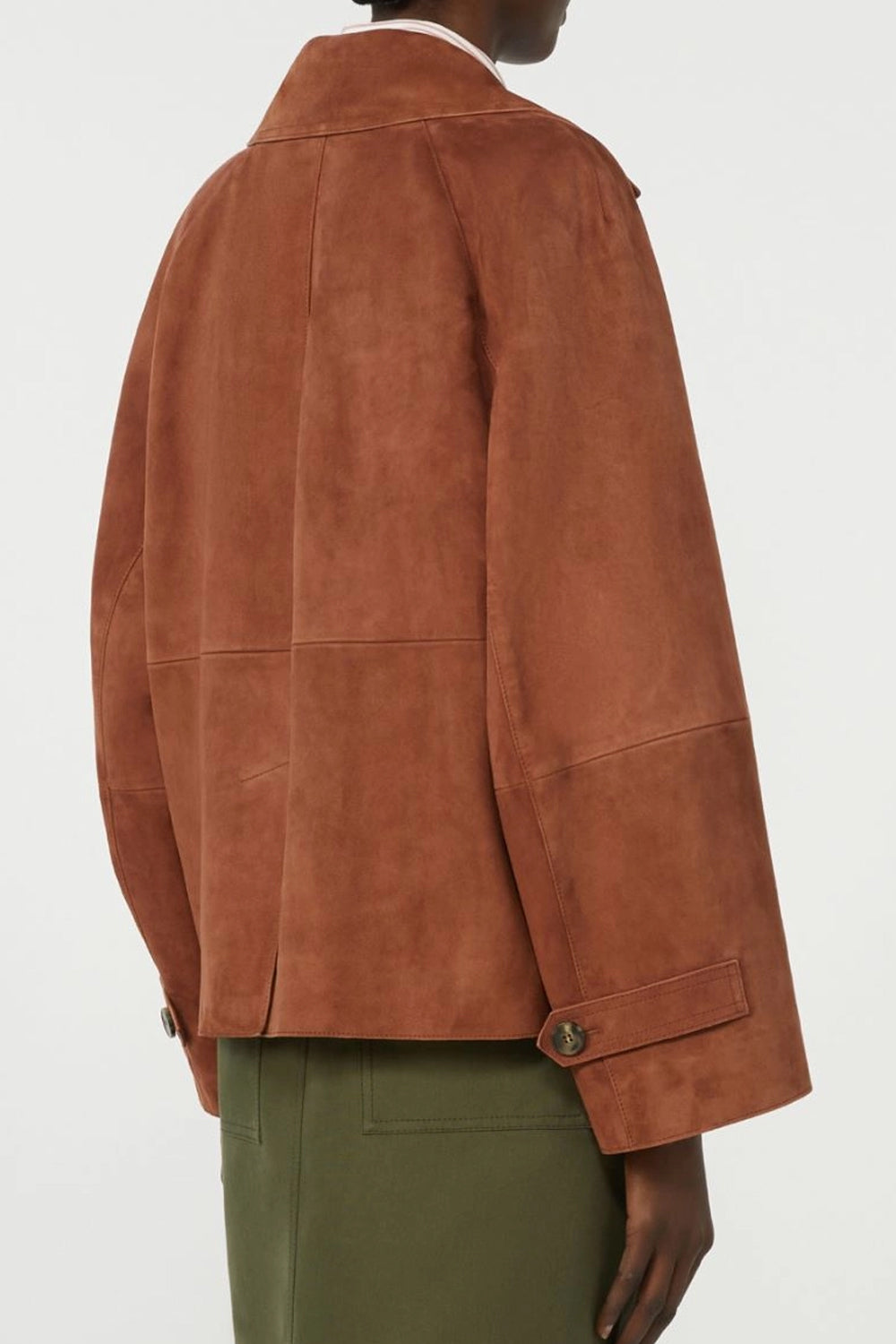 Giacca doppiopetto in suede WKDSOSPIRO 003TERRACOTTA Max Mara Weekend