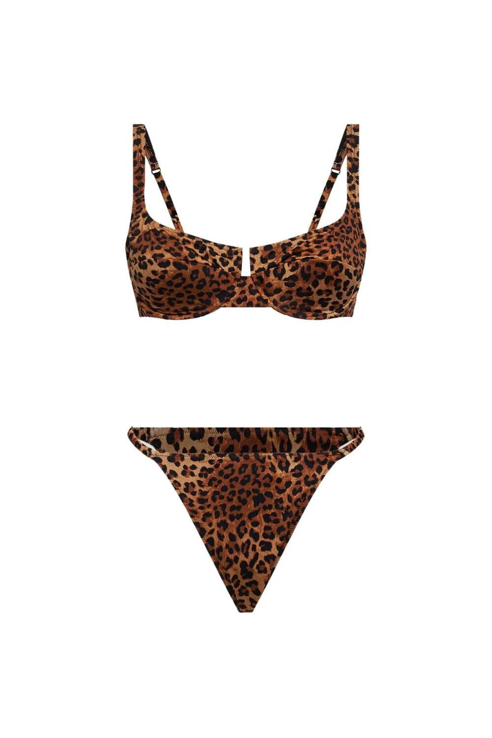bikini balconette con stampa leopardata PERLA01 /00190L Mc2 Saint Barth