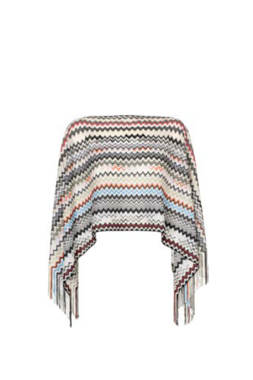 Poncho Zig Zag Multicolour Missoni 8PPWVIDA494 0002 Missoni
