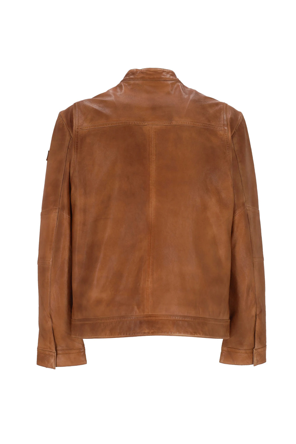 Giacca Peuterey in Pelle con Zip e Tasca sul Petto PEU5412 99011855466 Peuterey