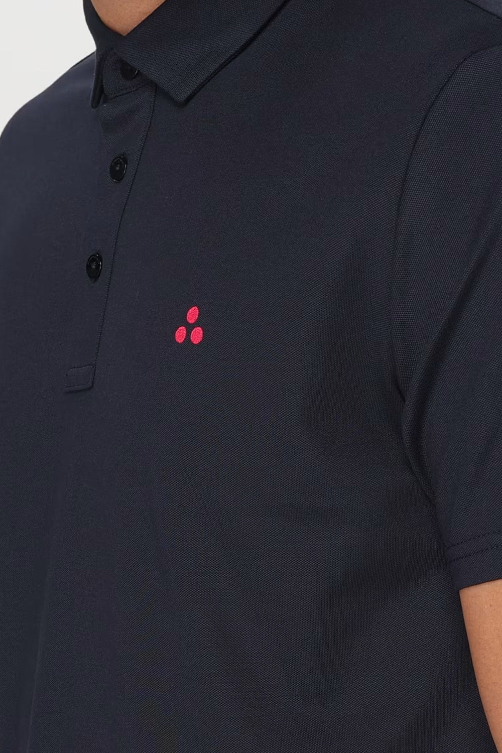 Polo Uomo in Piqué di Cotone Stretch con Logo PEU5471 99012182215 Peuterey