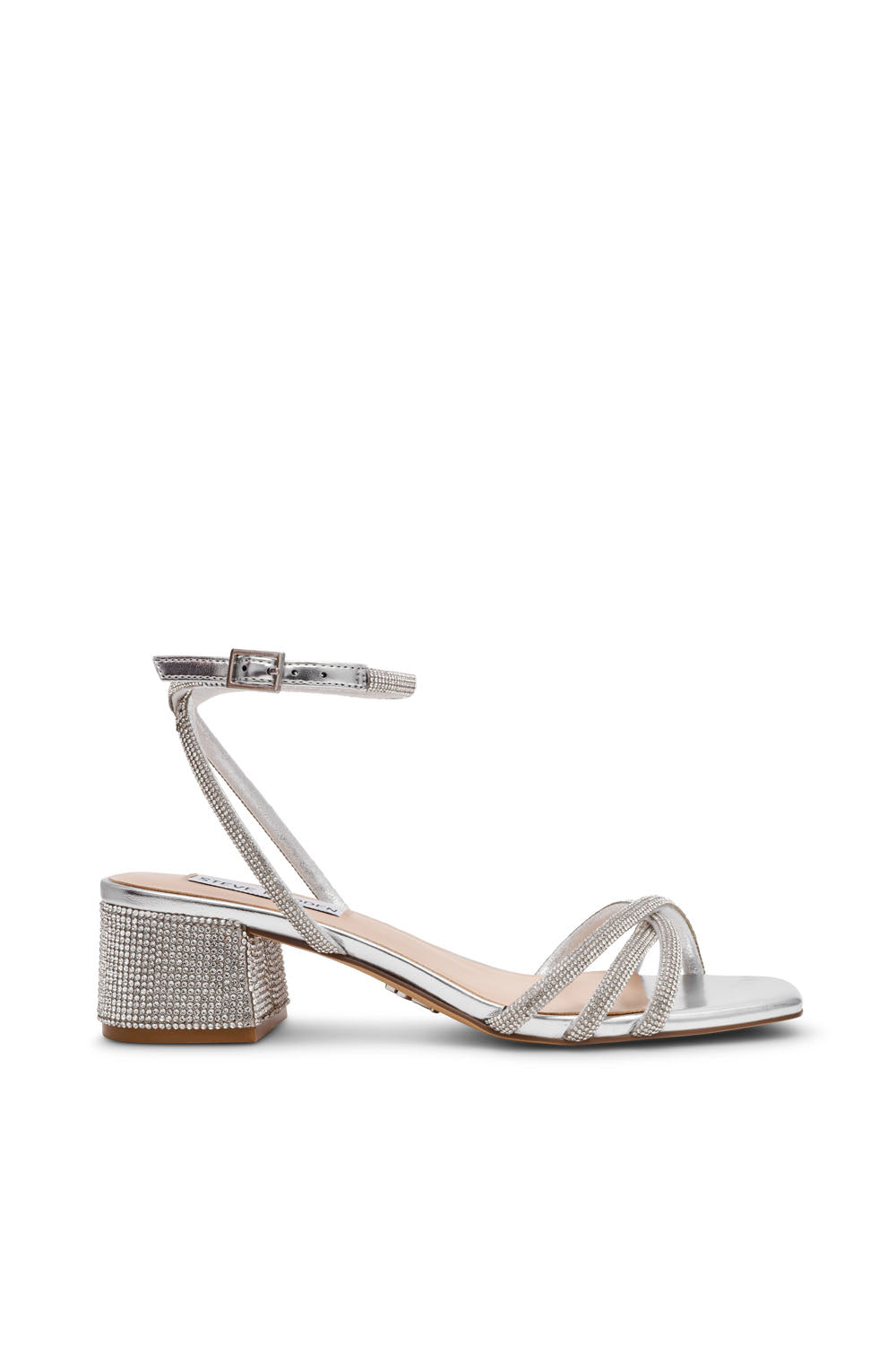 SANDALO CERENA TACCO LARGO CERENA SILVER Steve Madden