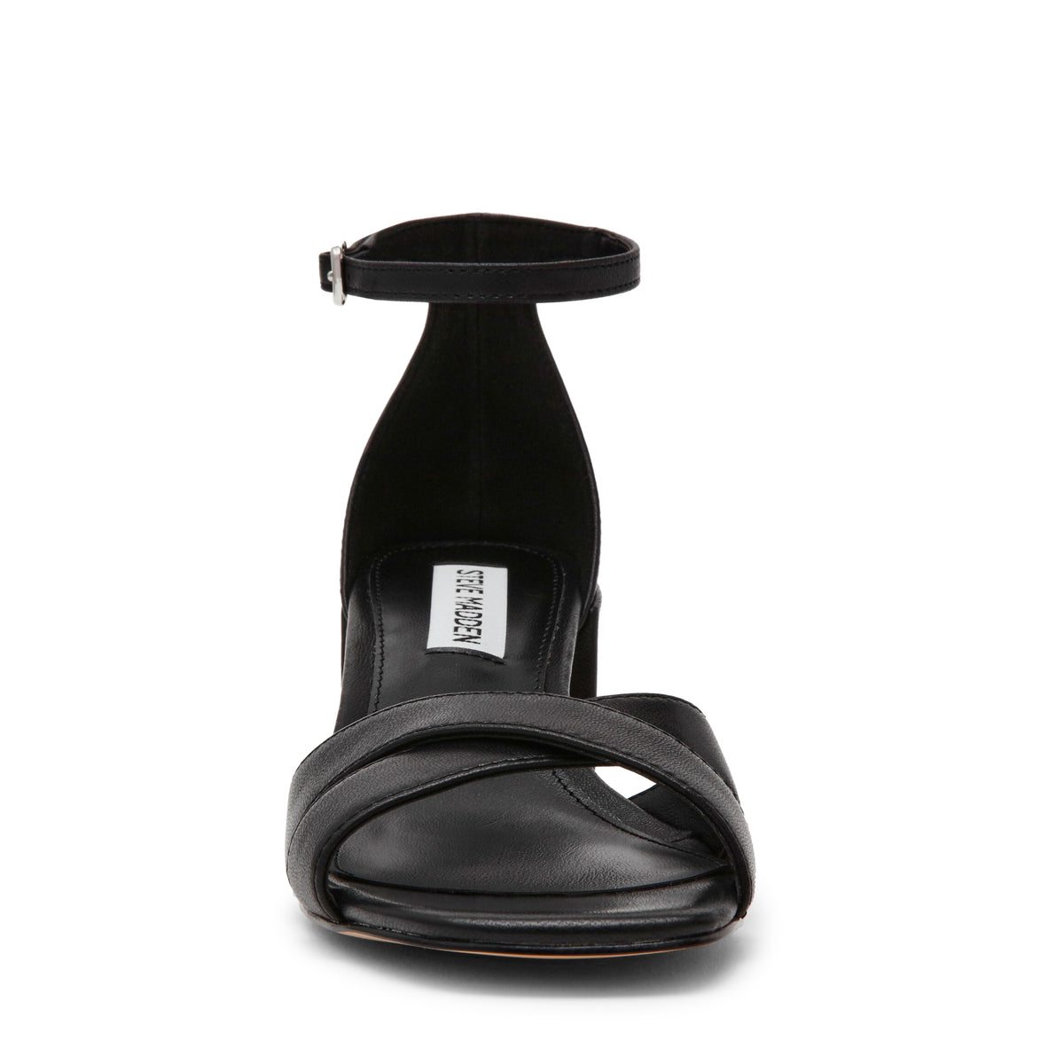 Sandali con tacco largo Steve Madden FERGIE BLACK LEATHER Steve Madden