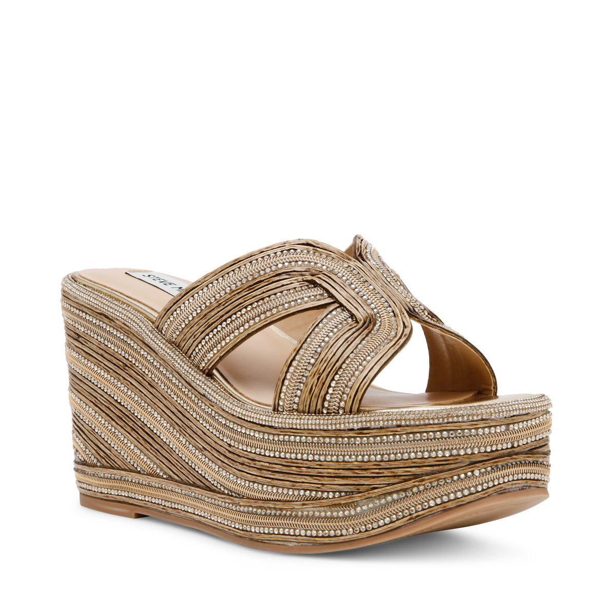 JUSTICE - zeppa con fasce incrociate JUSTICE ROSE GOLD Steve Madden