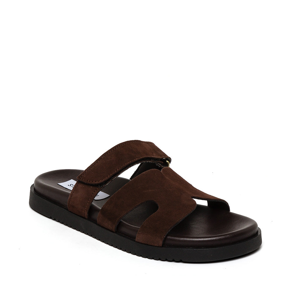 MISSILE-E - cabatta con fascia in suede MISSILE-E DARK BROWN SUEDE Steve Madden