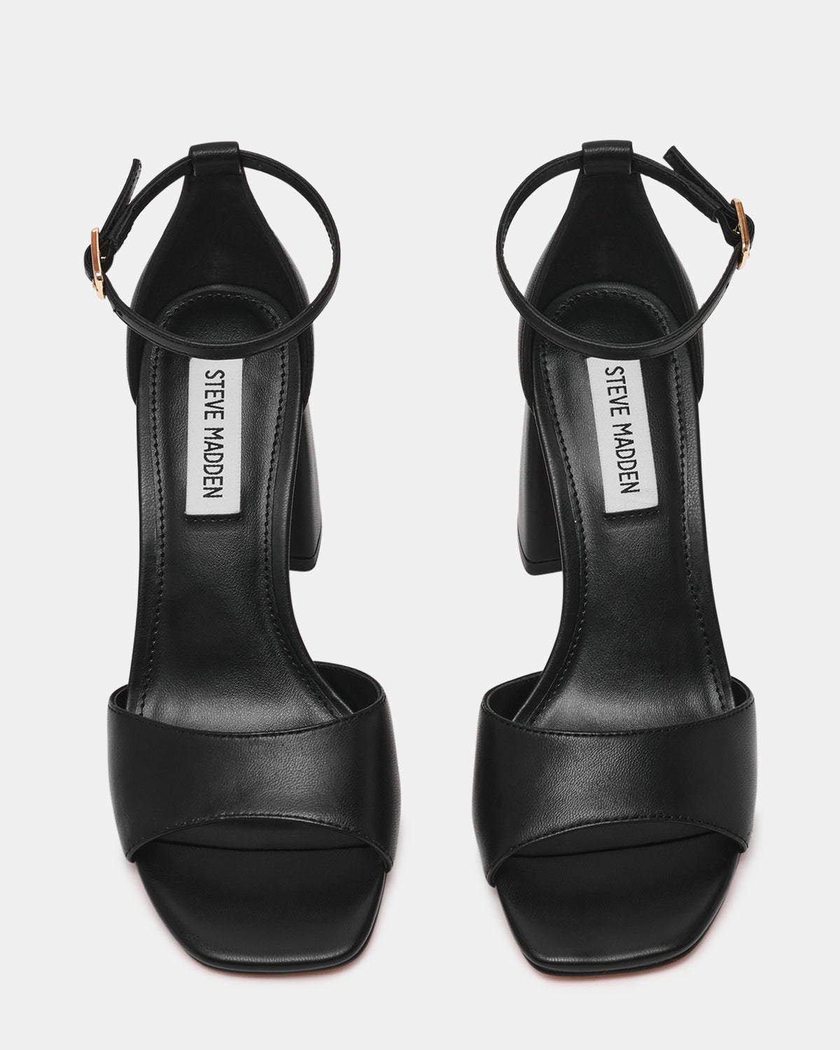 MISSTY - sandalo con tacco largo MISSTY BLACK LEATHER Steve Madden