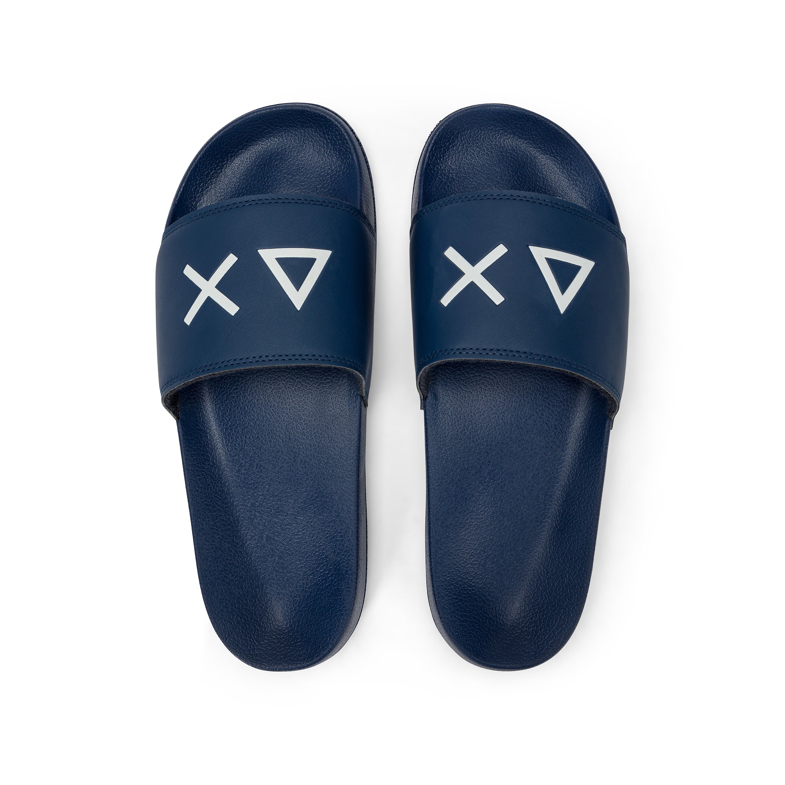 SLIPPERS LOGOSandali slide SUN68 con logo iconico X36110 07 Sun 68
