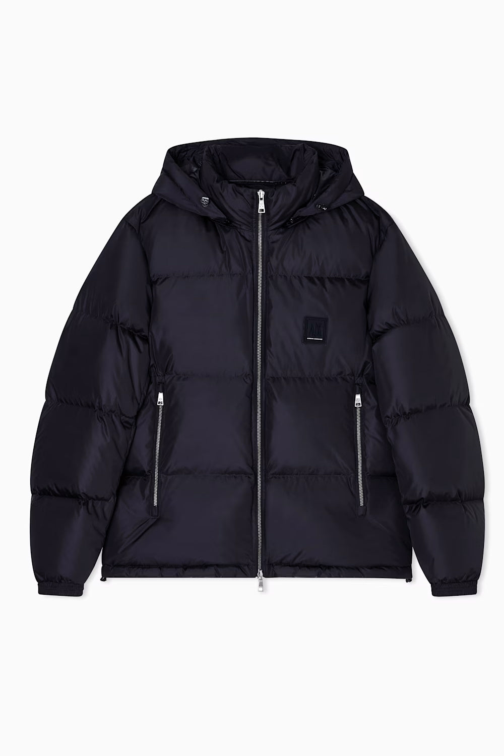 Piumino trapuntato in nylon lucido con cappuccio Icon XM000348 AF12286UC001 Armani Exchange