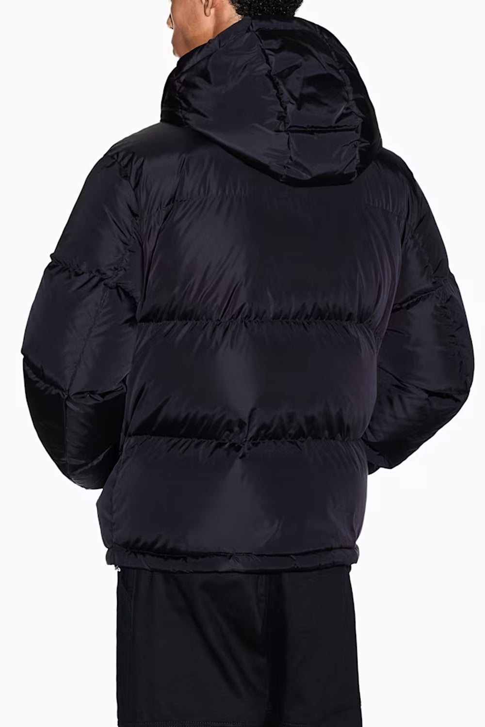 Piumino trapuntato in nylon lucido con cappuccio Icon XM000348 AF12286UC001 Armani Exchange