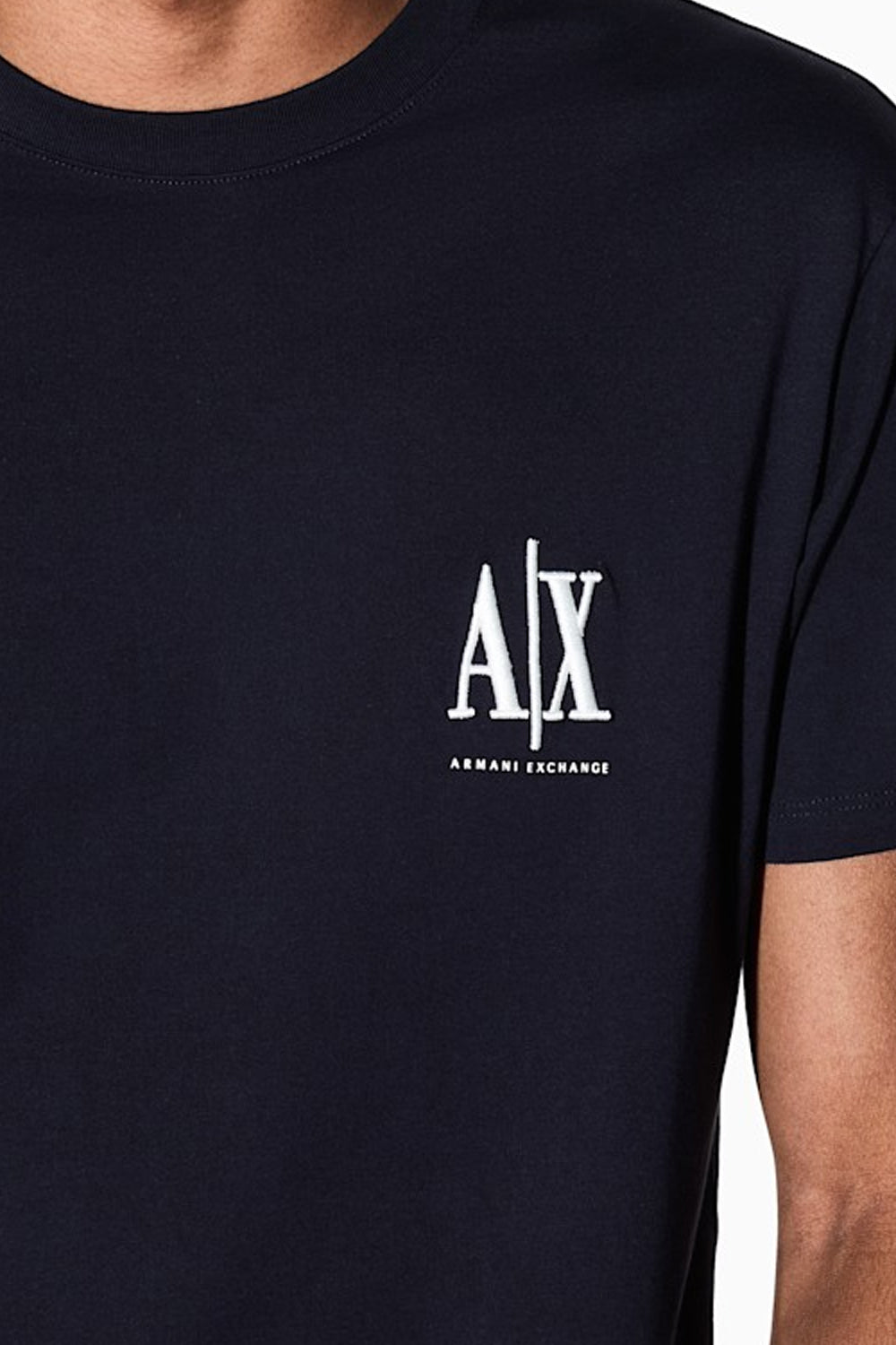 T-shirt girocollo in jersey di cotone con logo Icon XM000365 AF12308UB101 Armani Exchange