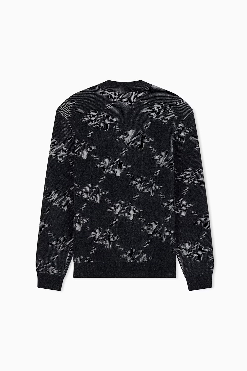 Pullover girocollo con logo all over e bordi a costine XM002992 AF16916FC357 Armani Exchange