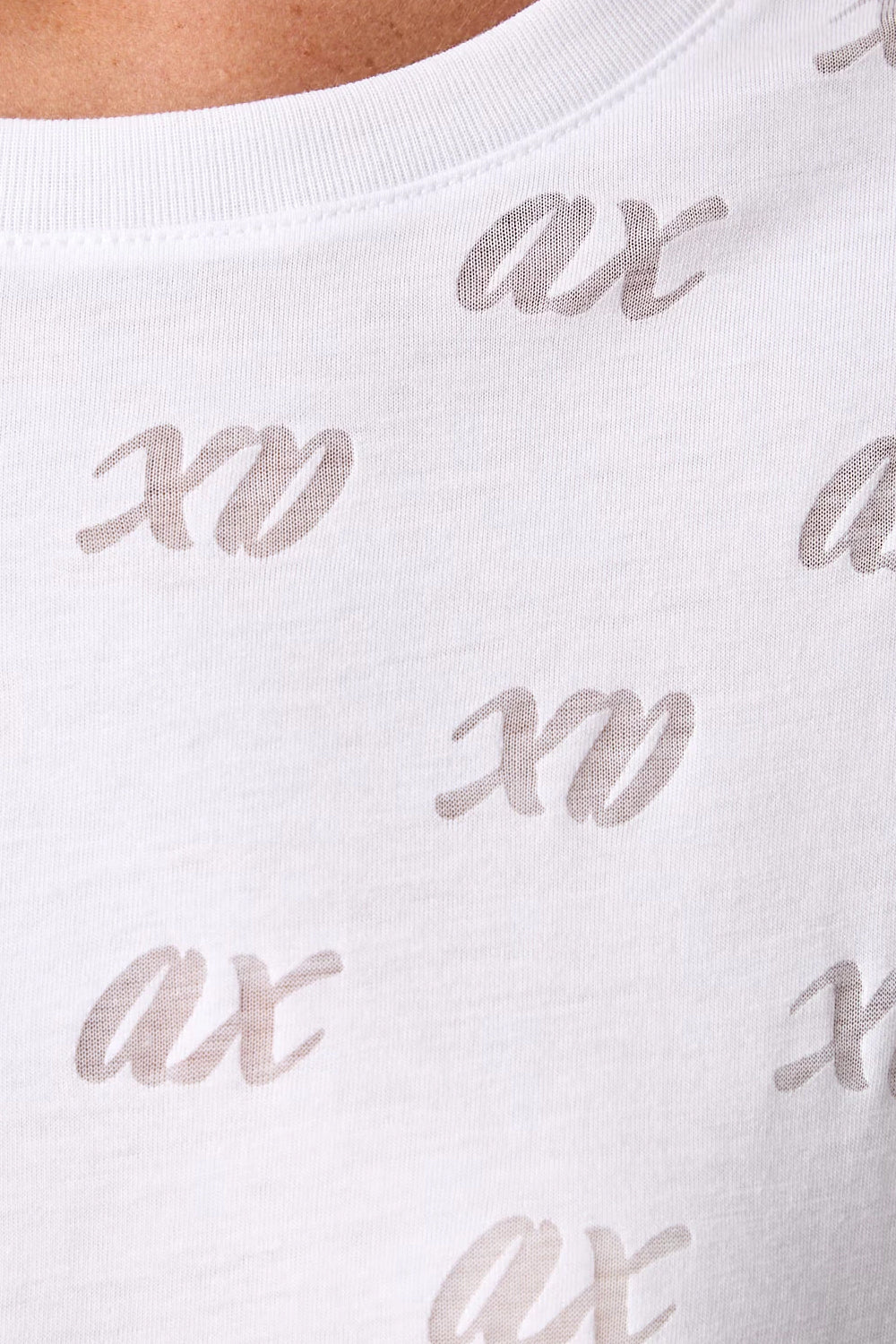 t-shirt in cotone con logo AX XW002770 AF10835U0002 Armani Exchange