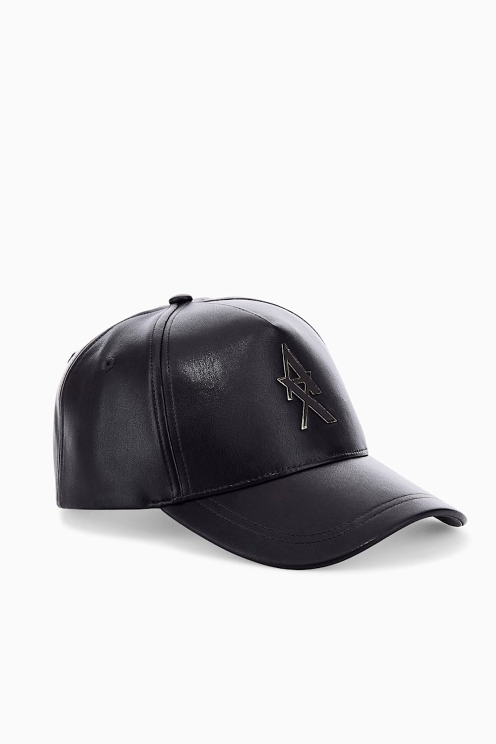 Cappellino da baseball in similpelle con logo in metallo XW003046 AF27219U6032 Armani Exchange