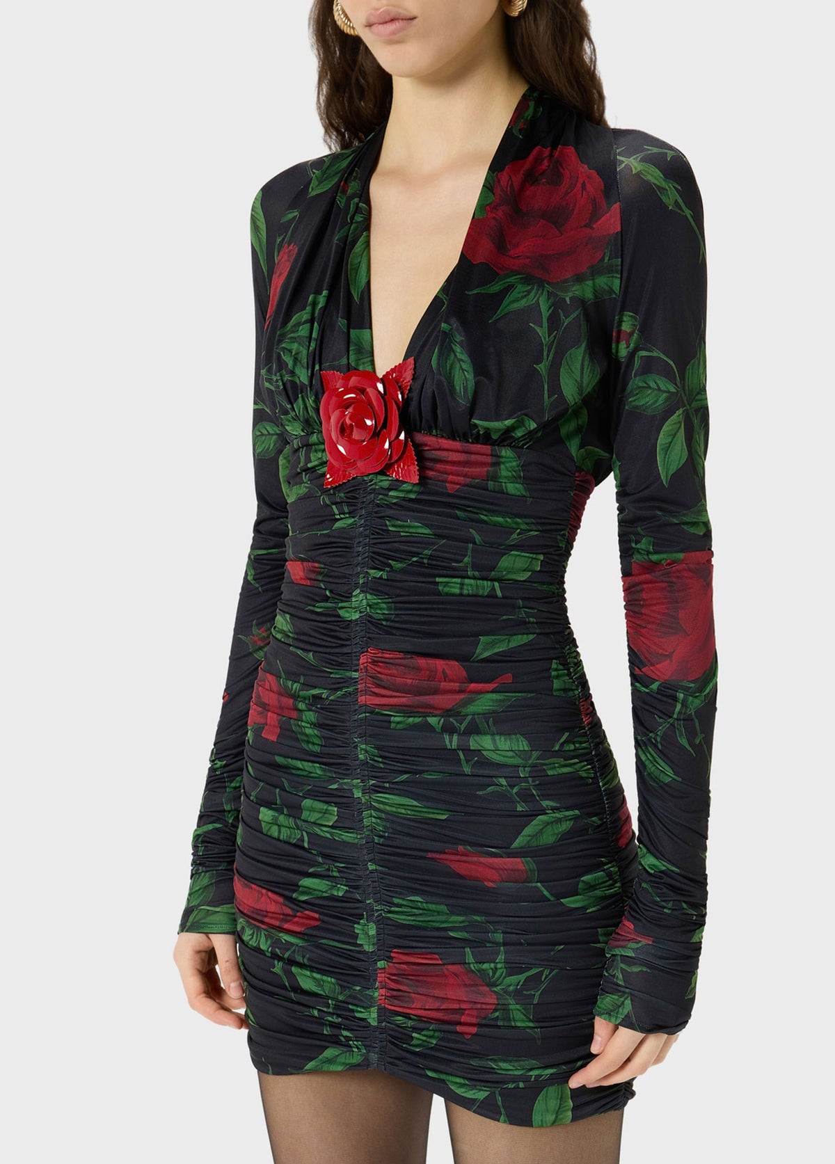 mini abito stampa floreale RF6242 J1620L9637 Blumarine