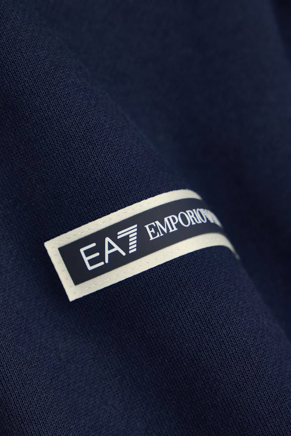 Felpa Logo Series con cappuccio e zip in cotone 7M002197 AF10377UB102 EA7 Emporio Armani
