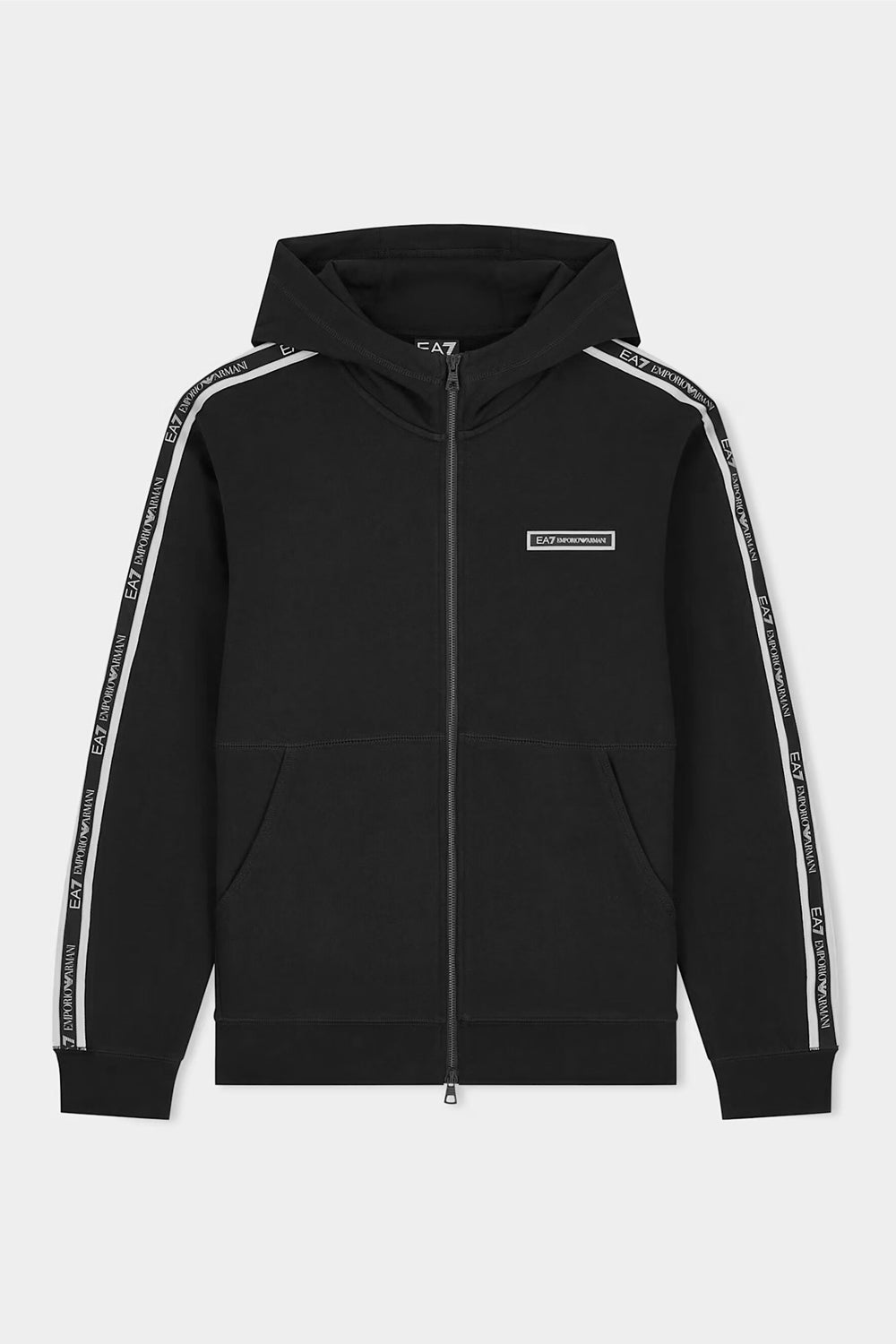 Felpa Logo Series con cappuccio e zip in cotone 7M002197 AF10377UC001 EA7 Emporio Armani
