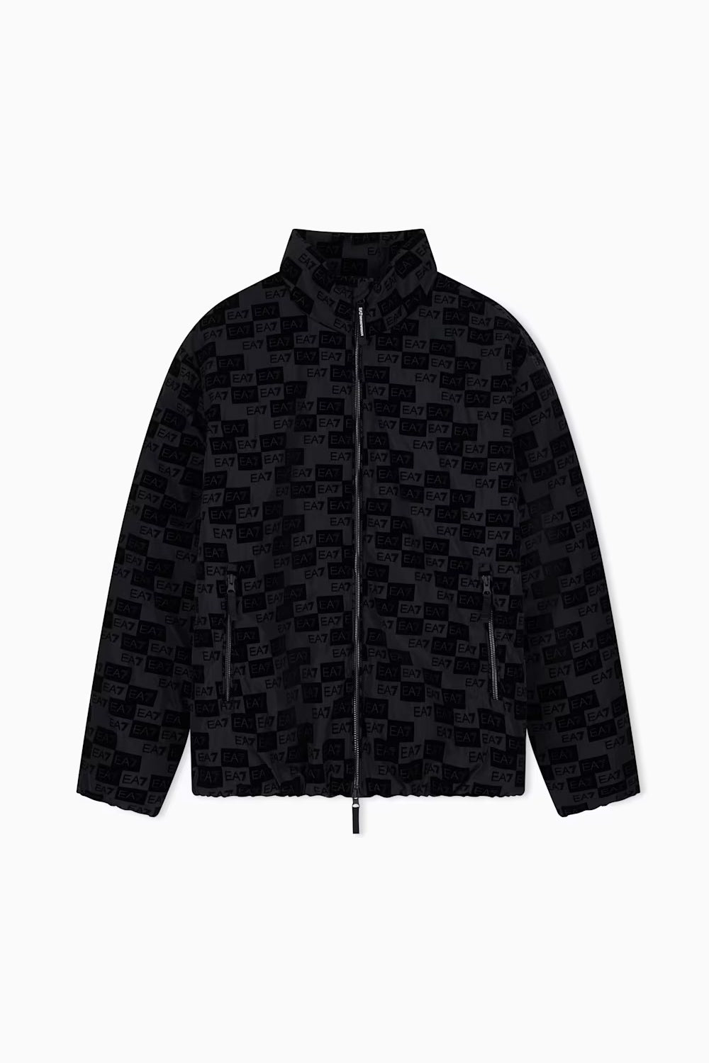 Bomber imbottito con cappuccio e monogramma in velluto 7M002389 AF26931UC001 EA7 Emporio Armani