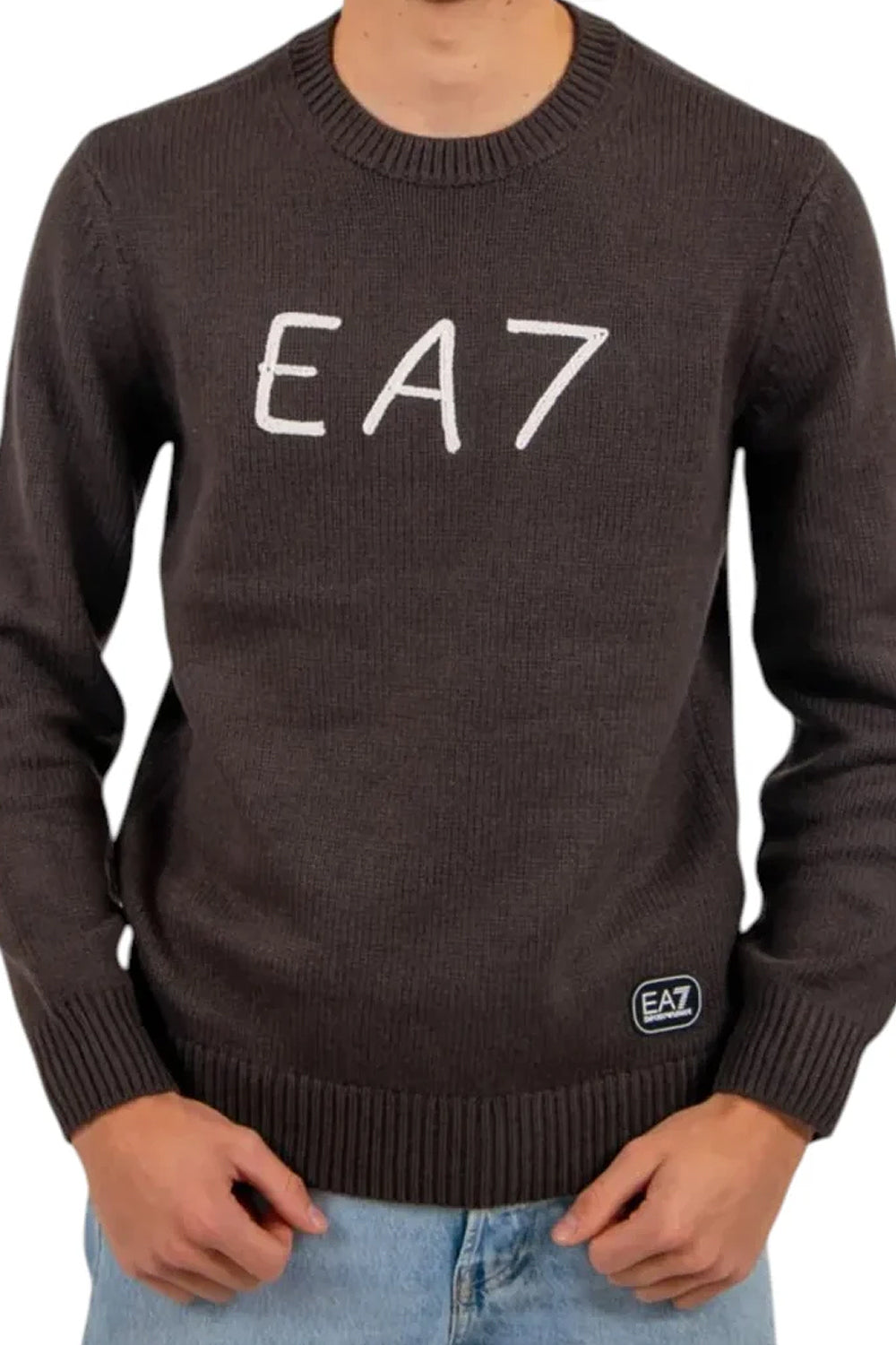 pullover con logo EA7 7M002691 AF27842U6027 EA7 Emporio Armani