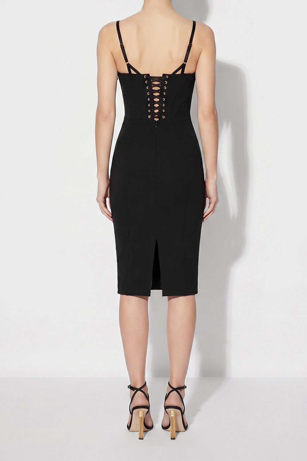 Abito in crêpe e raso AB964 66E2110 Elisabetta Franchi